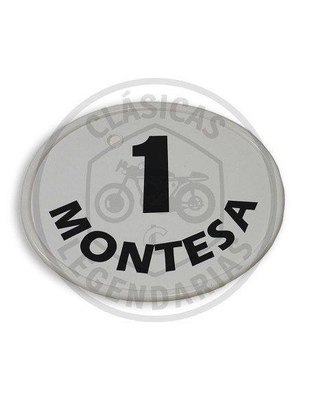 Placa porta números frontal blanca Ref.1470