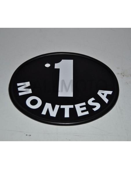 Placa porta números frontal negra Ref.1471