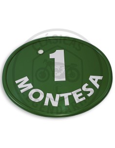 Placa Portanumeros Frontal Verde ref.1472