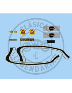 kit de anagramas adhesivos Montesa Enduro 250 año 1974