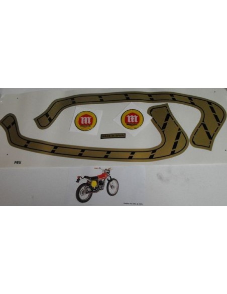 Joc complet d'adhesius Montesa Enduro 74-125 L de l'any 1982