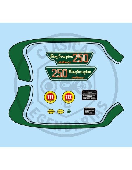 Kit d'anagrames adhesius de Montesa King Scorpion AUTOMIX 250cc