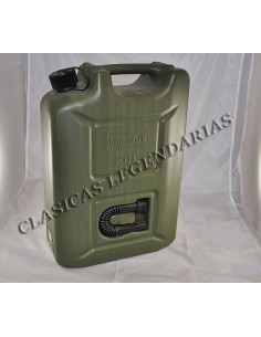 Bidon gasolina resina 20 Litros homologado verde militar
