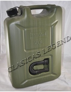 Bidon gasolina resina 20 Litros homologado verde militar 2
