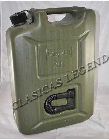 Bidon gasolina resina 20 Litros homologado verde militar