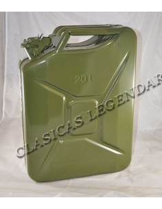bidon o garrafa gasoli 20 litros homologado verde militar 2