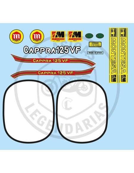 Kit Anagramas Montesa Cappra 125 VF Kit Ref.170701